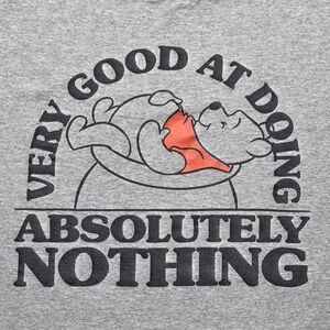 Disney Winnie the Pooh "Good at Doing Absolutely Nothing" T-Shirt Men's Size L